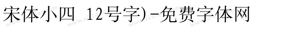 宋体小四 12号字)字体转换